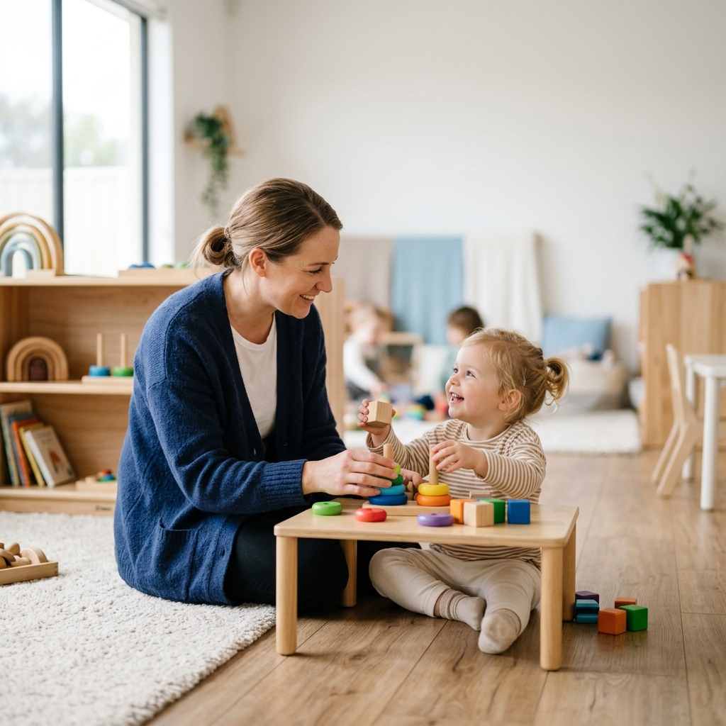 Erzieherin mit Kindern